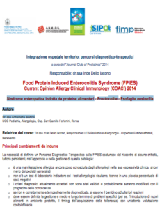 Book Cover: Sindrome enteropatica da proteine alimentari