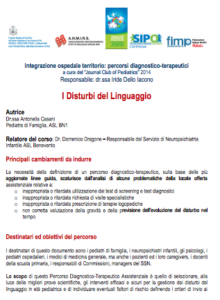 Book Cover: Disturbi del Linguaggio