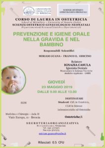 Book Cover: Prevenzione e igiene orale nella gravida e nel bambino