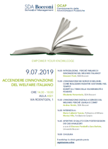 Book Cover: Osservatorio OCAP - Accendere l'innovazione del welfare italiano