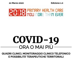 Book Cover: COVID-19 Quadri clinici, monitoraggio telefonico e terapie territoriali