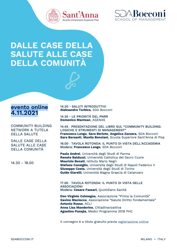 Book Cover: Da Case della Salute a Case della Comunità - Community Building