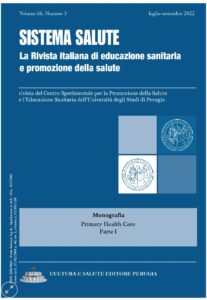 Book Cover: Monografia PHC sulla rivista Sistema Salute