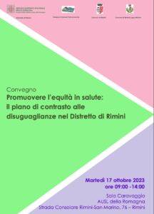 Book Cover: Promuovere l’equità in salute: il piano di contrasto alle disuguaglianze nel Distretto di Rimini
