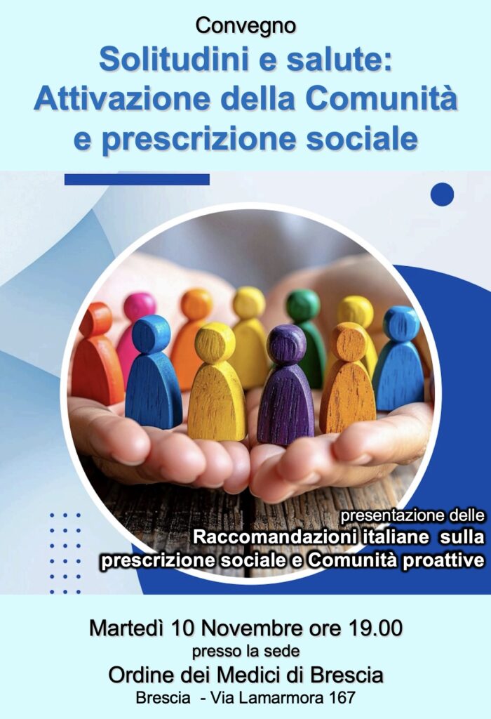Book Cover: Convegno Solitudini e salute: Attivazione della Comunità e prescrizione sociale